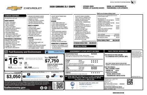 2020 Chevrolet Camaro ZL1