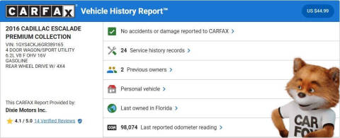 2016 Cadillac Escalade Premium Collection
