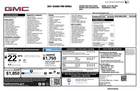 2021 GMC Acadia Denali