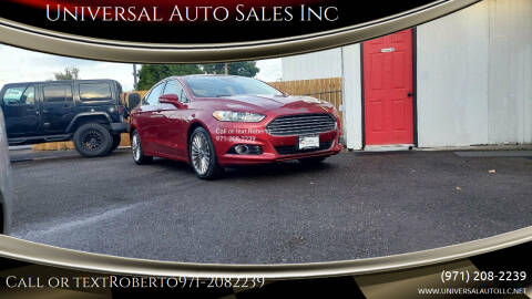 2013 Ford Fusion for sale at Universal Auto Sales Inc in Salem OR