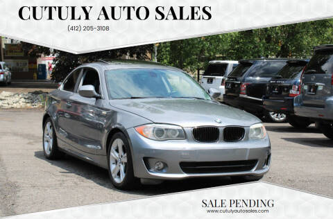 2013 BMW 1 Series for sale at Cutuly Auto Sales in Pittsburgh PA