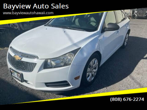 2013 Chevrolet Cruze for sale at Bayview Auto Sales in Waipahu HI