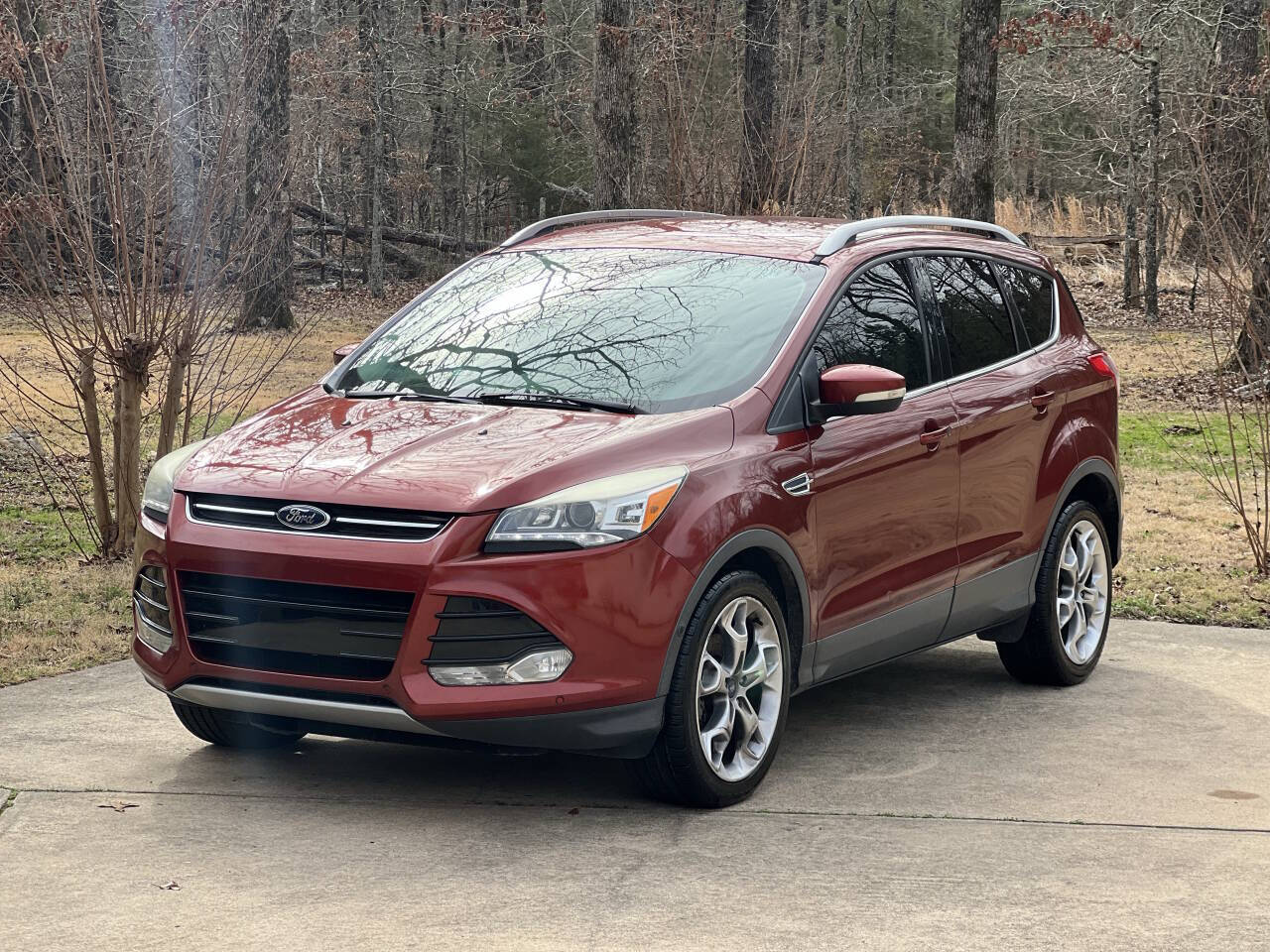 Orange 2014 Ford Escape Titanium Titanium 4dr SUV 1
