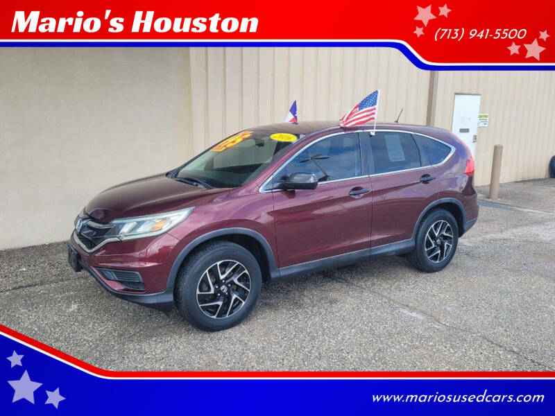 2016 Honda CR-V for sale at Mario's Houston in Houston TX