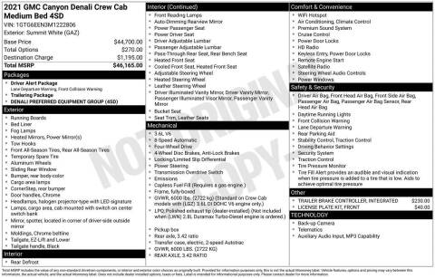 2021 GMC Canyon