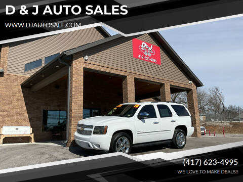 2010 Chevrolet Tahoe for sale at D & J AUTO SALES in Joplin MO