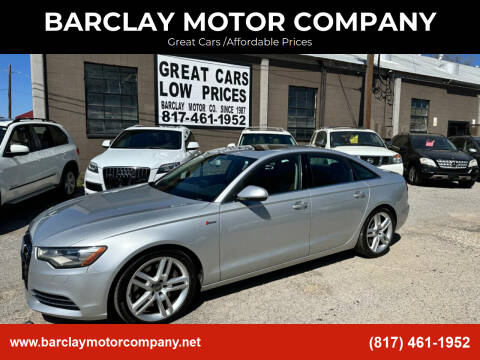 2014 Audi A6 for sale at BARCLAY MOTOR COMPANY in Arlington TX