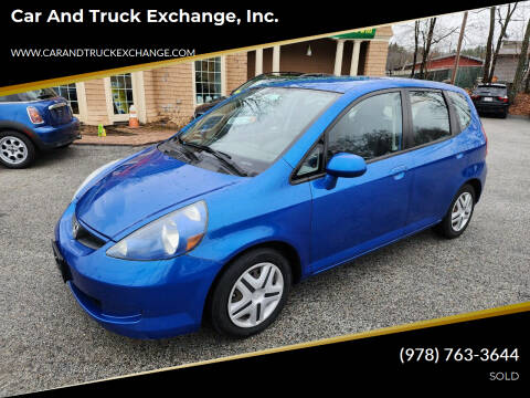 2008 Honda Fit for sale at Car and Truck Exchange, Inc. in Rowley MA