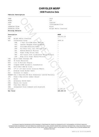 2016 Chrysler 200 Limited