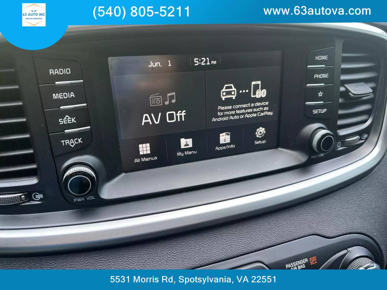 2019 Kia Sorento for sale at 63 Auto Inc in Spotsylvania, VA