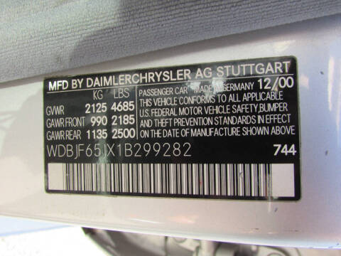 2001 Mercedes-Benz E-Class E 320
