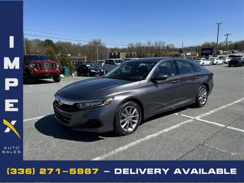 2021 Honda Accord for sale at Impex Auto Sales in Greensboro NC