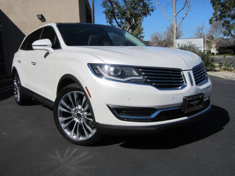 2016 Lincoln MKX for sale at ORANGE COUNTY AUTO WHOLESALE in Irvine CA