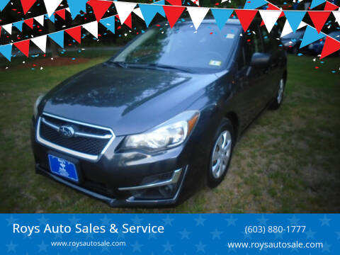 2015 Subaru Impreza for sale at Roys Auto Sales & Service in Hudson NH