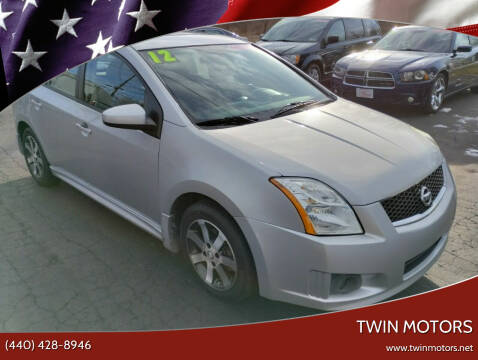 2012 Nissan Sentra for sale at TWIN MOTORS in Madison OH
