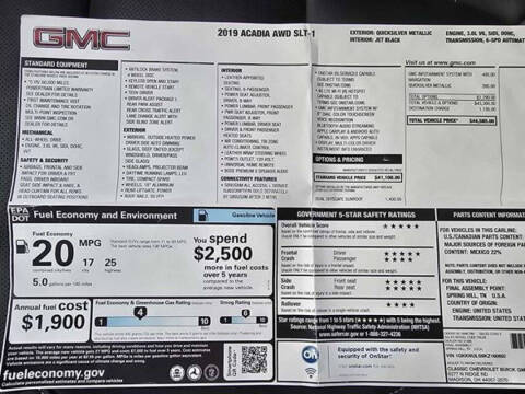 2019 GMC Acadia SLT-1