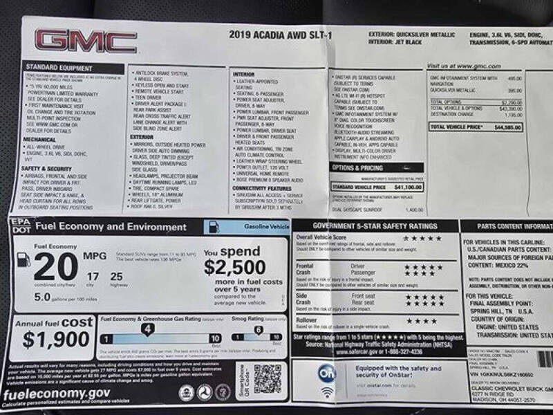 2019 GMC Acadia SLT-1