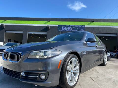 2016 BMW 5 Series for sale at GCR MOTORSPORTS in Hollywood FL