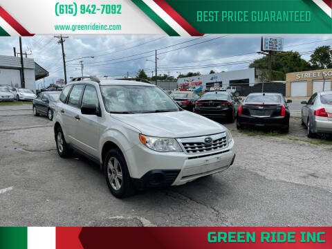 2012 Subaru Forester for sale at Green Ride Inc in Nashville TN