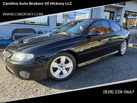 2006 Pontiac GTO for sale at Carolina Auto Brokers of Hickory LLC in Hickory NC