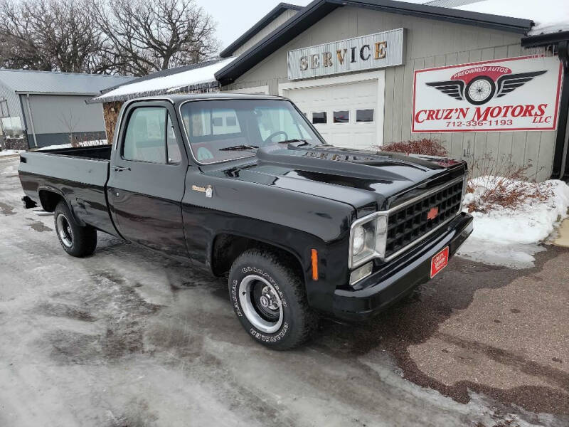 1977 Chevrolet Silverado 1500 SS Classic for sale at CRUZ'N CLASSICS LLC - Classics in Spirit Lake IA