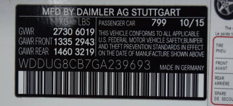 2016 Mercedes-Benz S-Class S 550