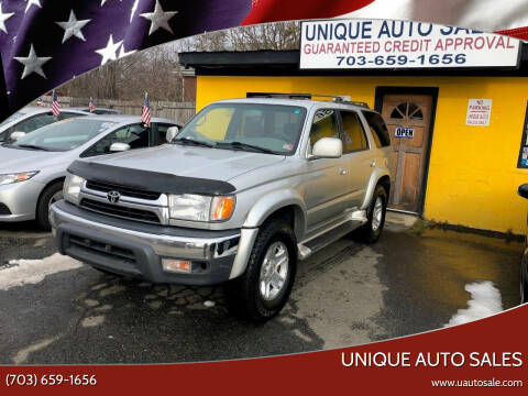 2001 Toyota 4Runner for sale at Unique Auto Sales in Marshall VA