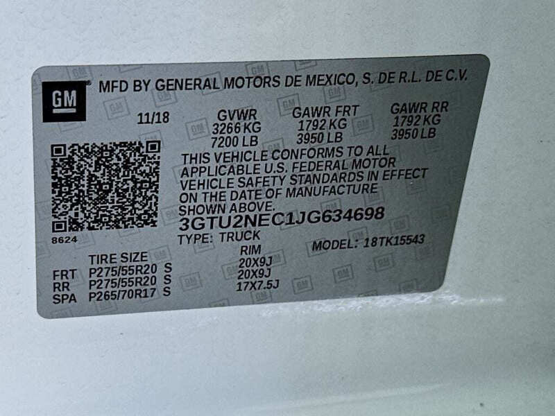 2018 GMC Sierra 1500