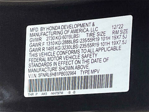 2023 Honda Odyssey Touring