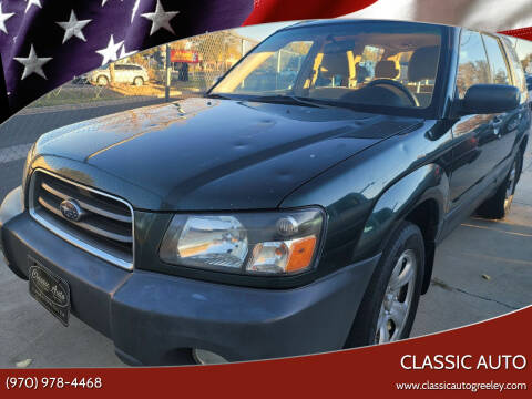 2004 Subaru Forester for sale at Classic Auto in Greeley CO