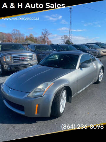 2004 Nissan 350Z for sale at A & H Auto Sales in Greenville SC