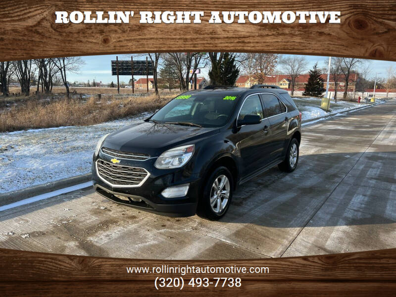 2016 Chevrolet Equinox for sale at Rollin' Right Automotive in Saint Cloud MN