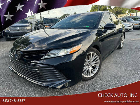 2018 Toyota Camry for sale at CHECK AUTO, INC. in Tampa FL