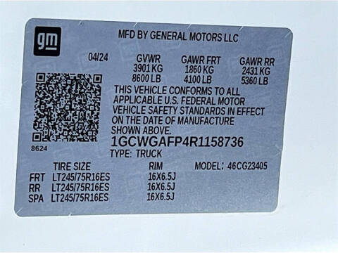 2024 Chevrolet Express 2500