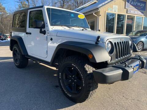 2016 Jeep Wrangler for sale at Fairway Auto Sales in Rochester NH
