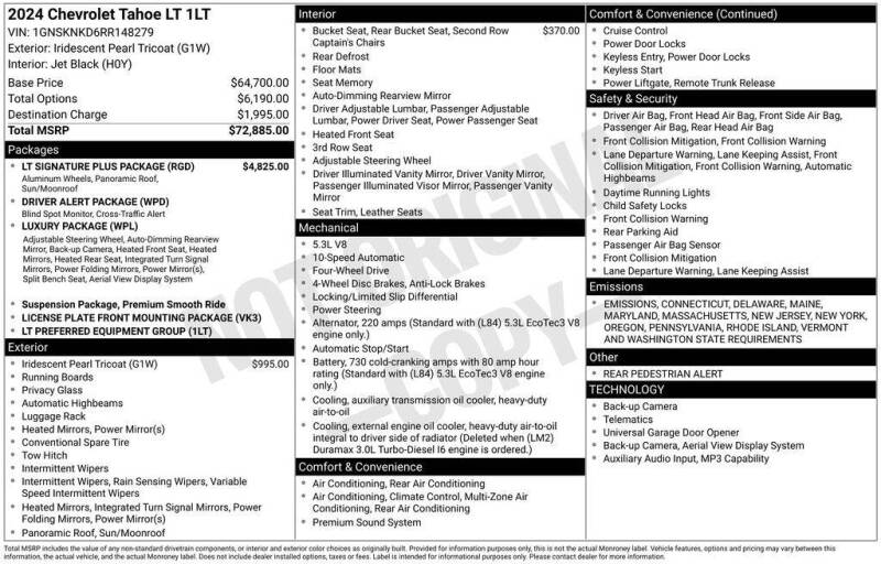 2024 Chevrolet Tahoe LT