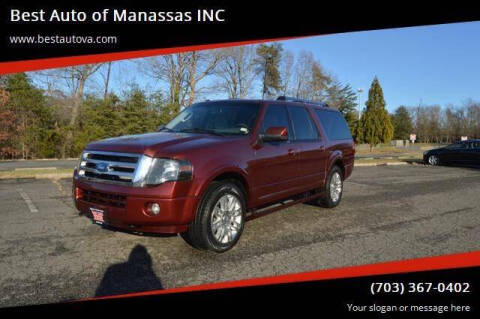 2012 Ford Expedition EL for sale at Best Auto of Manassas INC in Manassas VA