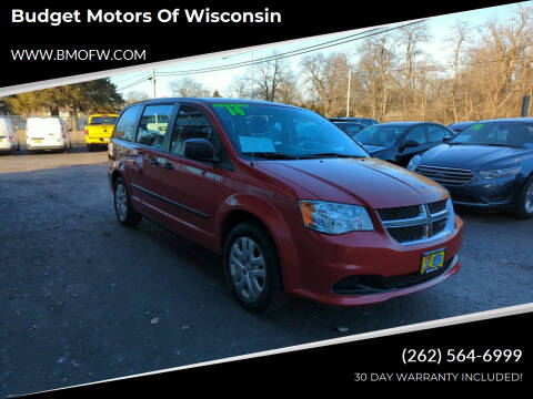 2014 Dodge Grand Caravan for sale at Budget Motors of Wisconsin in Racine WI