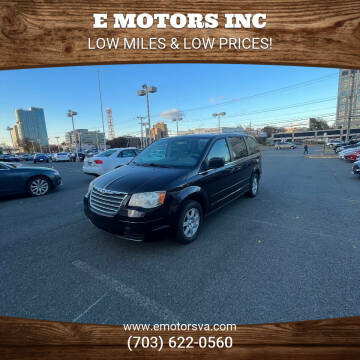 2010 Chrysler Town and Country for sale at E Motors INC in Vienna VA