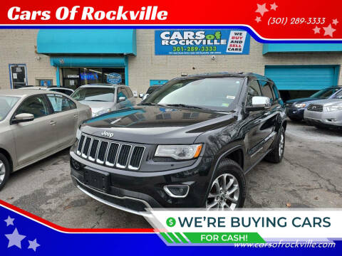 2014 Jeep Grand Cherokee for sale at Cars Of Rockville in Rockville MD