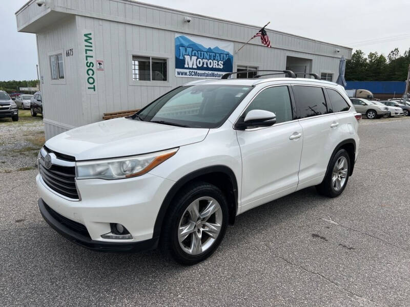2014 Toyota Highlander for sale at Mountain Motors LLC in Spartanburg SC