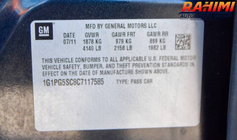 2012 Chevrolet Cruze LT