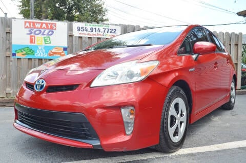 2012 Toyota Prius for sale at ALWAYSSOLD123 INC in Fort Lauderdale FL