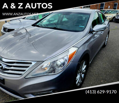 2012 Hyundai Azera for sale at A & Z AUTOS in Westfield MA