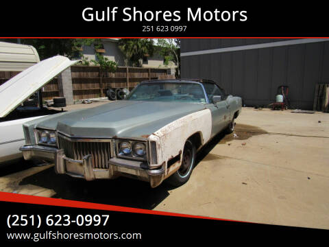 1972 Cadillac Eldorado for sale at Gulf Shores Motors in Gulf Shores AL