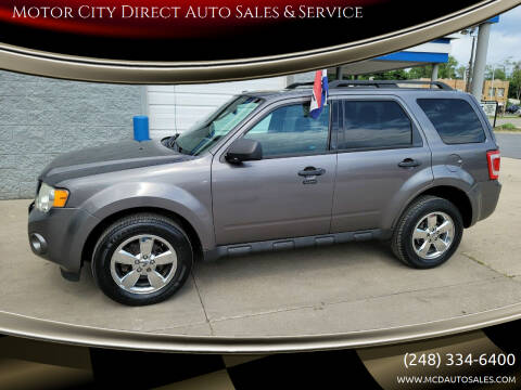 2011 Ford Escape for sale at Motor City Direct Auto Sales & Service in Pontiac MI