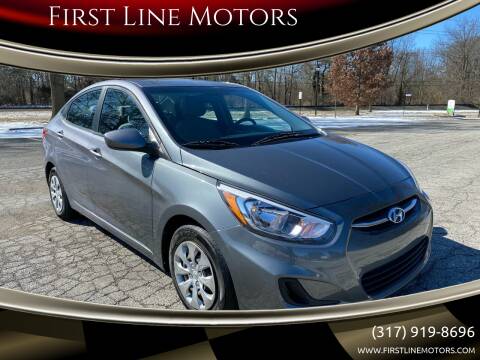 2016 Hyundai Accent for sale at First Line Motors in Jamestown IN