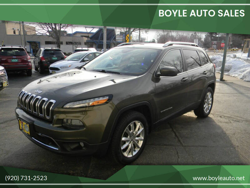 2015 Jeep Cherokee for sale at Boyle Auto Sales in Appleton WI