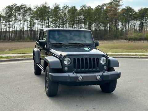 2016 Jeep Wrangler Unlimited for sale at Carrera Autohaus Inc in Durham NC