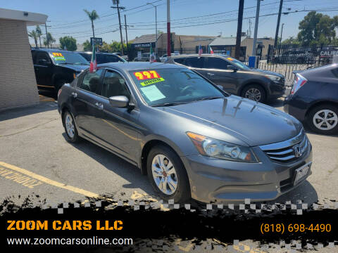 2012 Honda Accord for sale at ZOOM CARS LLC in Sylmar CA